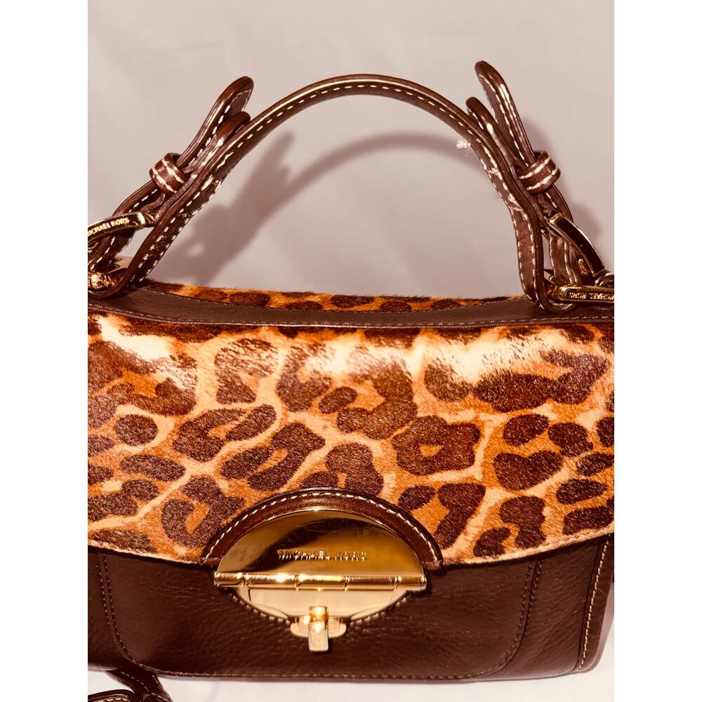 Michael Kors: RARE Leopard-print Dyed Calf Hair Purse - Picture 3 of 16